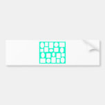 Picture Frame Landscape Cyan The MUSEUm Zazzle Bumper Stickers