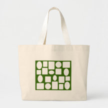 Picture Frame Landscape Green Dk The MUSEUM Zazzle Canvas Bags