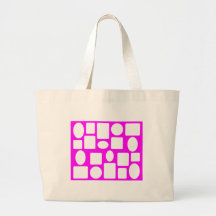 Picture Frame Landscape Magenta The MUSEUM Zazzle Tote Bag