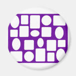 Picture Frame Landscape Purple The MUSEUM Zazzle Refrigerator Magnet