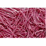 Picture of Background of red rubber bands photo sculptures