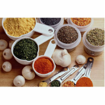 Picture of Fresh spices with garlic cloves Photo Cutout