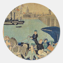 Picture of London, England by Utagawa, Yoshitora Stickers