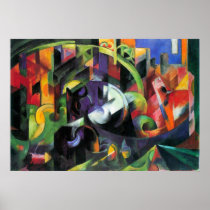Picture with Cattle by Franz Marc; Bild mit Rinder