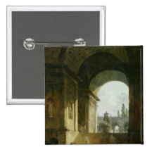 Picturesque View of the Capitol Pinback Buttons