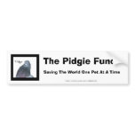 Pidgie Fund Logo, The Pidgie Fund, Saving The W... bumper stickers