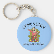 Piecing Together the Past Keychain