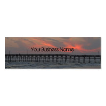 Pier and Sunset - Oak Island, NC Business Cards