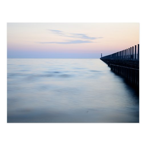 Pier in the morning post cards
