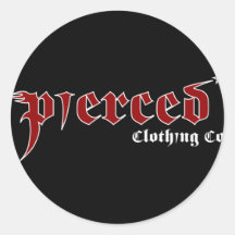 Pierced Main Logo Sticker