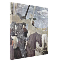 Piero della Francesca - Horsemen Stretched Canvas Prints