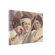 Piero della Francesca - Krieger Stretched Canvas Print