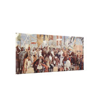 Piero della Francesca - Praise of the Holy Cross Canvas Print