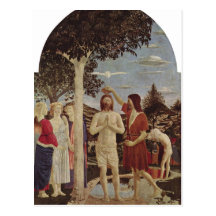 Piero della Francesca Taufe Christi um 1440-1450 c Postcards