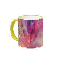 Piero with cat coffee mug