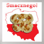 Pierogi Smacznego Polish Map Poster