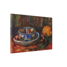 Pierre-Auguste Renoir - Still life with cup Gallery Wrapped Canvas