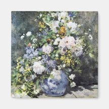 Pierre-Auguste Renoir  Vase of flowers Refrigerator Magnets