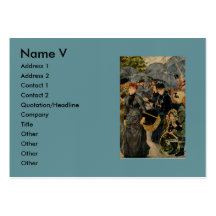 Pierre-Auguste Renoir's The Umbrellas (1883) Business Card Template