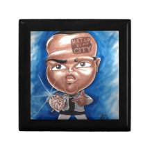 Pierre Bossier Mall Caricature "Hated by my City" Jewelry Boxes