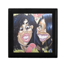 Pierre Bossier Mall Caricature of BFFs Trinket Box