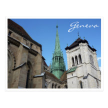 pierre cathedral geneva postcards