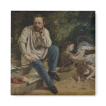 Pierre Joseph Proudhon  and his children magnets