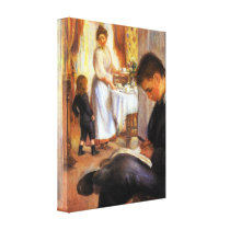 Pierre Renoir - Breakfast at Berneval Canvas Print