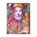 Pierrot with Cat Postcard