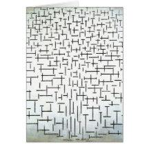 Piet Mondrian Modern Art Card