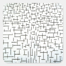 Piet Mondrian Modern Art Stickers