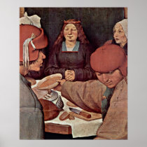 Pieter Bruegel the Elder - Bauer wedding details Poster