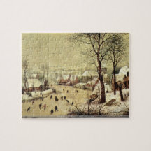 Pieter Bruegel - Winter landscape with skaters Jigsaw Puzzles