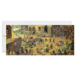 Pieter Bruegel's "Children’s Games" - 1560 Custom Rack Card