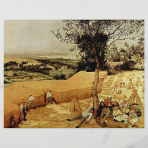 Pieter Bruegel's The Harvesters (1565) Full Colour Flyer