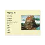 Pieter Bruegel's The "Little" Tower of Babel business cards