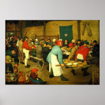 Pieter Bruegel's The Peasant Wedding (1568) Posters
