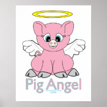 Pig Angel Print