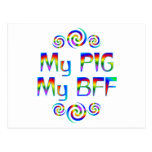 Pig BFF Postcard