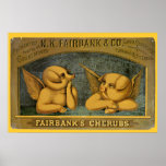 Pig Cherub Angels Poster Print