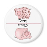 Pig Clean Dirty Dishwasher Magnet magnets