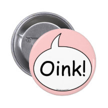 Pig Costume Button