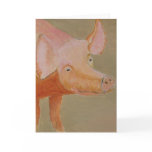 Pig Greetings Card