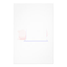 Pig In A Blue Blanket Personalized Stationery