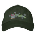 Pig In Scarf embroidered hats