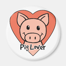 Pig Lover Refrigerator Magnets