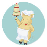 Pig Pastry Chef Sticker