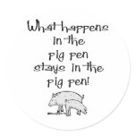 Pig Pen stickers