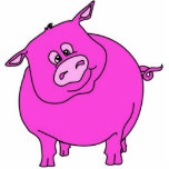 Pig photo sculptures
