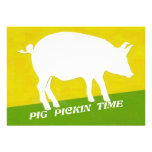 PIG PICKIN TIME invitations